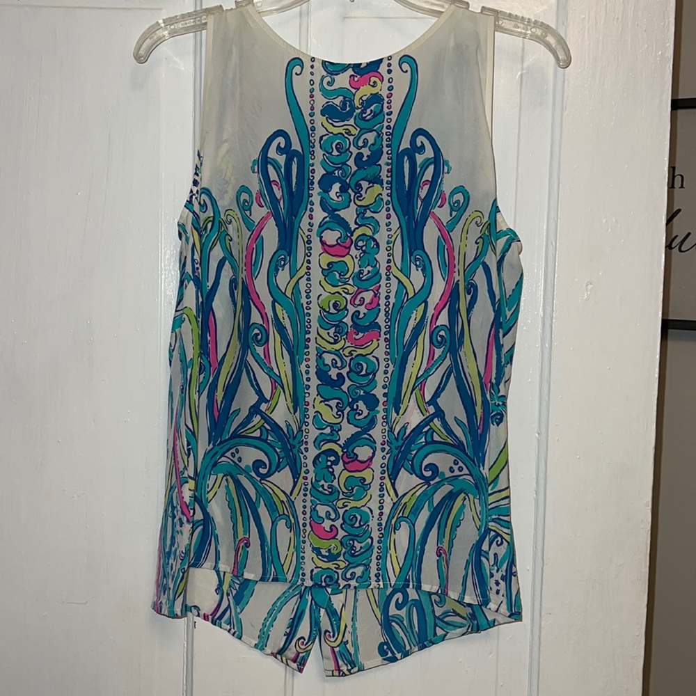 Lilly Pulitzer size L sheer tank